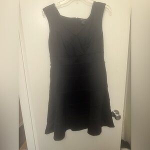 White House Black Market Black Strapless Cocktail Dress